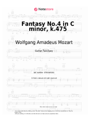 undefined Wolfgang Amadeus Mozart - Fantasy No.4 in C minor, k.475