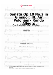 undefined Carl Maria Von Weber - Sonata Op.10 No.2 in G major: III. Air Polonais - Rondo Allegro