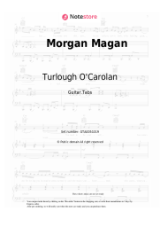 Sheet music, chords Turlough O'Carolan - Morgan Magan
