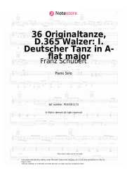 undefined Franz Schubert - 36 Originaltanze, D.365 Walzer: I. Deutscher Tanz in A-flat major