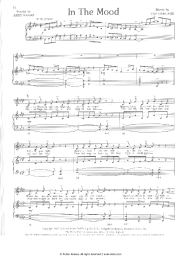 Sheet music, chords Glenn Miller - In The Mood