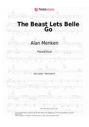 Sheet music, chords Alan Menken - The Beast Lets Belle Go