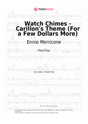Sheet music, chords Ennio Morricone - Watch Chimes - Carillon's Theme (For a Few Dollars More)