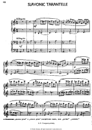 Sheet music, chords Alexander Dargomyzhsky - Slavic tarantella