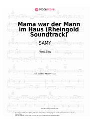 Sheet music, chords XATAR, SAMY - Mama war der Mann im Haus (Rheingold Soundtrack)