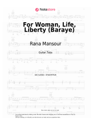 Sheet music, chords Rana Mansour - For Woman, Life, Liberty (Baraye)