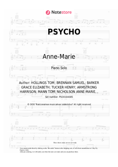 undefined Anne-Marie, Aitch - PSYCHO