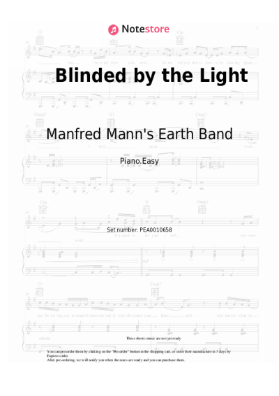 undefined Manfred Mann's Earth Band - Blinded by the Light