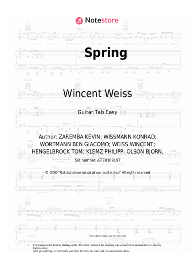 undefined Wincent Weiss, Fourty - Spring