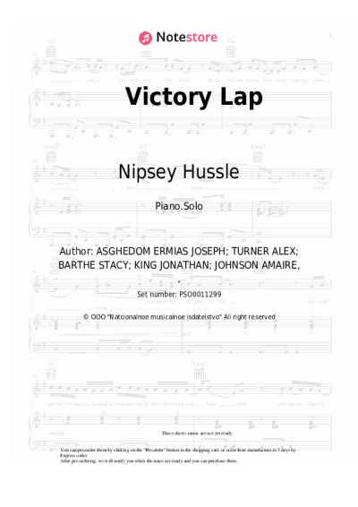 undefined Nipsey Hussle, Stacy Barthe - Victory Lap