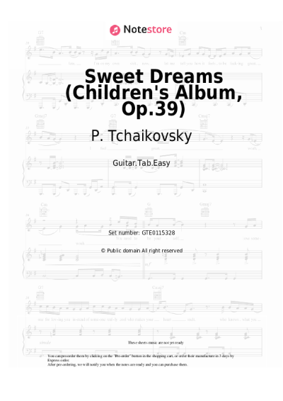 undefined P. Tchaikovsky - Sweet Dreams (Children's Album, Op.39)