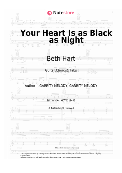 undefined Beth Hart, Joe Bonamassa - Your Heart Is as Black as Night