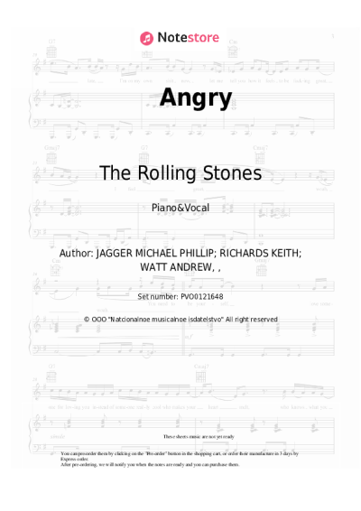 undefined The Rolling Stones - Angry