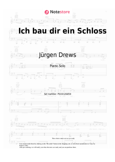 undefined Jürgen Drews - Ich bau dir ein Schloss
