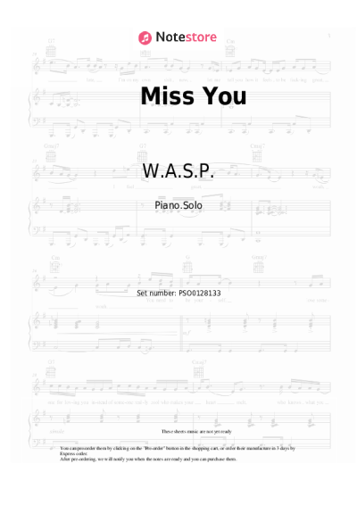 undefined W.A.S.P. - Miss You