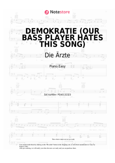 undefined Die Ärzte - DEMOKRATIE (OUR BASS PLAYER HATES THIS SONG)