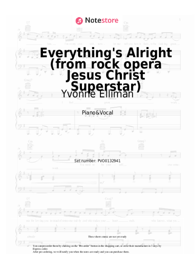 undefined Yvonne Elliman, Ian Gillan, Murray Head - Everything's Alright (from rock opera Jesus Christ Superstar)