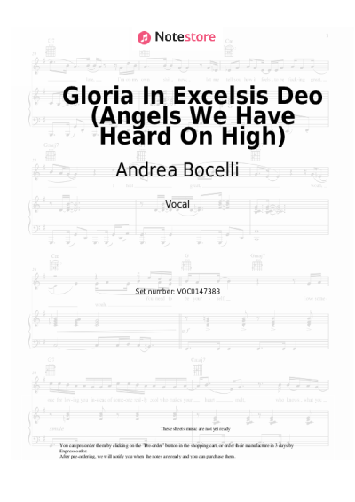 undefined Andrea Bocelli - Gloria In Excelsis Deo (Angels We Have Heard On High)