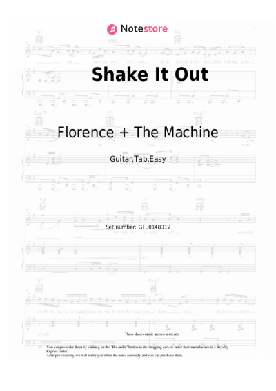undefined Florence + The Machine - Shake It Out