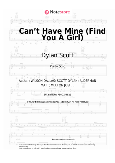 undefined Dylan Scott - Can’t Have Mine (Find You A Girl)