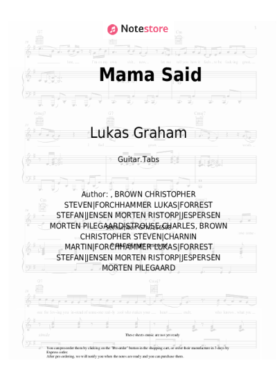 undefined Lukas Graham - Mama Said