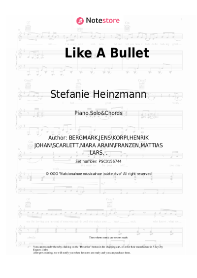 undefined Stefanie Heinzmann - Like A Bullet