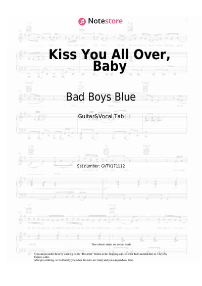 undefined Bad Boys Blue - Kiss You All Over, Baby