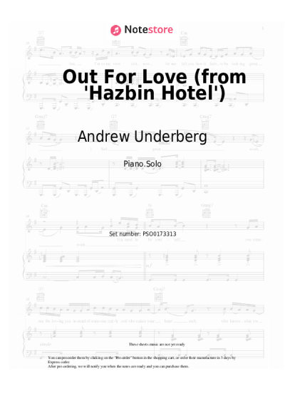 undefined Andrew Underberg, Sam Haft, Daphne Rubin-Vega - Out For Love (from 'Hazbin Hotel')