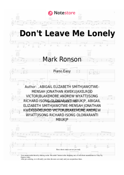 undefined Mark Ronson, YEBBA - Don't Leave Me Lonely