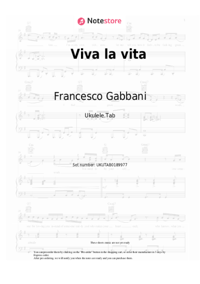 undefined Francesco Gabbani - Viva la vita