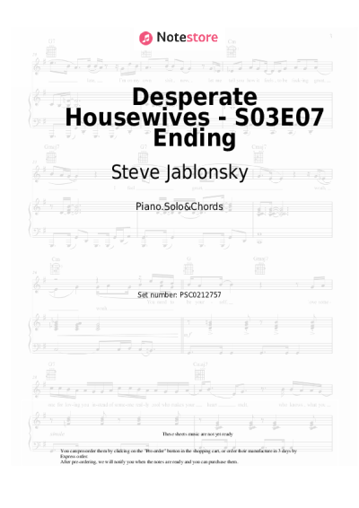 undefined Steve Jablonsky - Desperate Housewives - S03E07 Ending