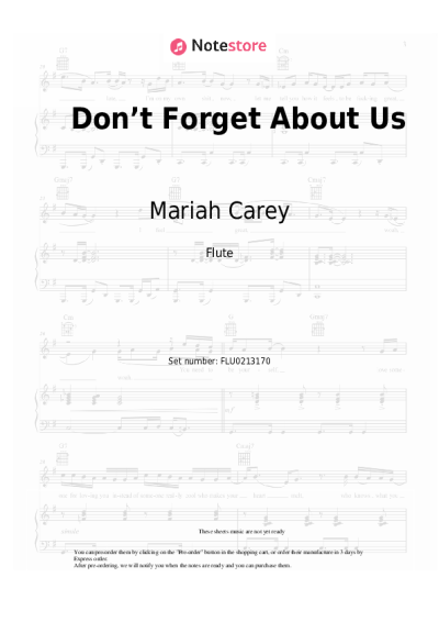undefined Mariah Carey - Don’t Forget About Us
