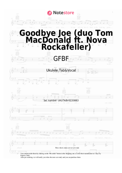 undefined GFBF - Goodbye Joe (duo Tom MacDonald ft. Nova Rockafeller)