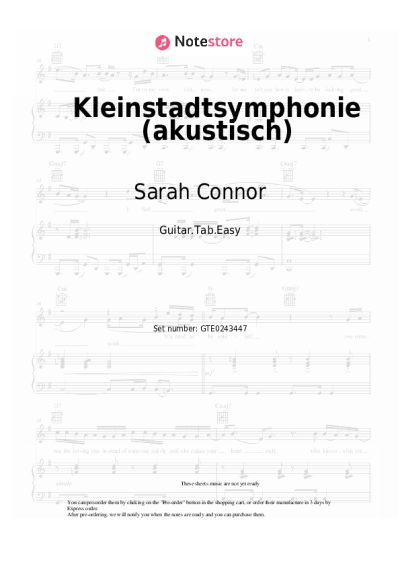 undefined Sarah Connor - Kleinstadtsymphonie (akustisch)