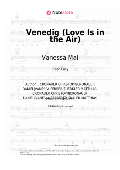 undefined Vanessa Mai - Venedig (Love Is in the Air)