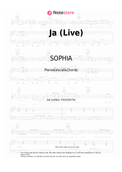 undefined SOPHIA - Ja (Live)