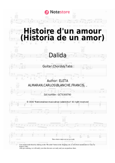undefined Dalida - Histoire d'un amour (Historia de un amor)