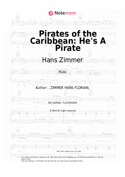 undefined Hans Zimmer - Pirates of the Caribbean: He's A Pirate