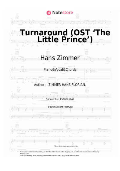 undefined Hans Zimmer, Camille - Turnaround (OST ‘The Little Prince’)