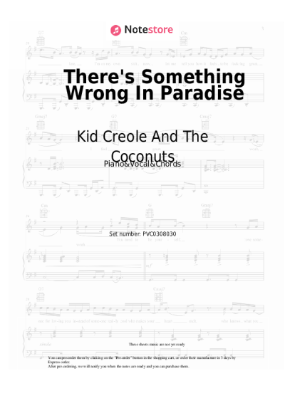 undefined Kid Creole And The Coconuts - There's Something Wrong In Paradise