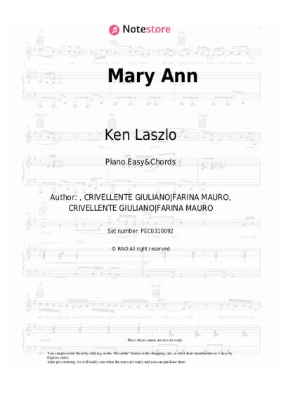 undefined Ken Laszlo - Mary Ann