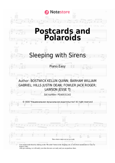 undefined Sleeping with Sirens - Postcards and Polaroids