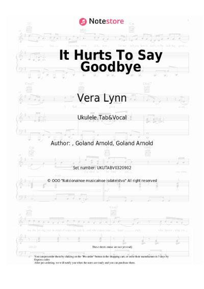 undefined Vera Lynn - It Hurts To Say Goodbye