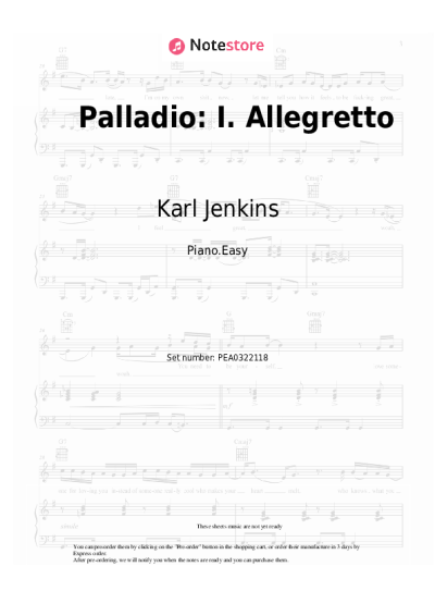 undefined Karl Jenkins - Palladio: I. Allegretto