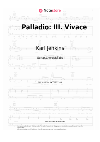 undefined Karl Jenkins - Palladio: III. Vivace