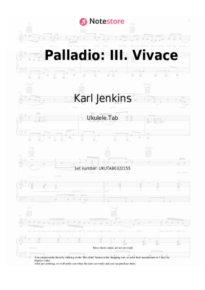 undefined Karl Jenkins - Palladio: III. Vivace