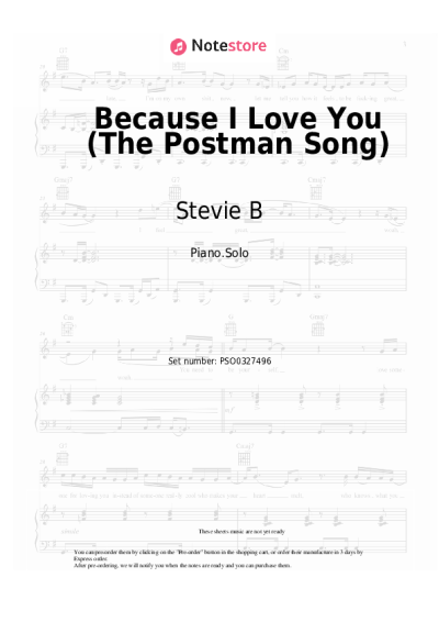 undefined Stevie B - Because I Love You (The Postman Song)