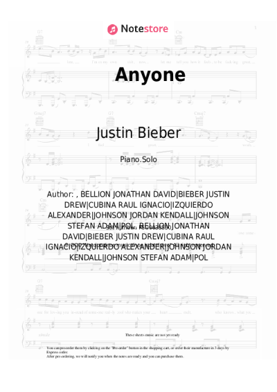 undefined Justin Bieber - Anyone