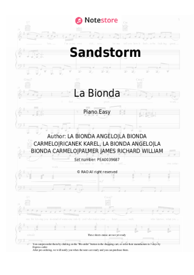 undefined La Bionda - Sandstorm