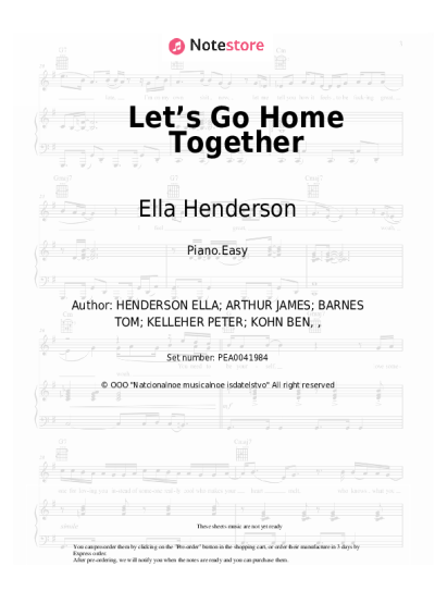 undefined Ella Henderson, Tom Grennan - Let’s Go Home Together